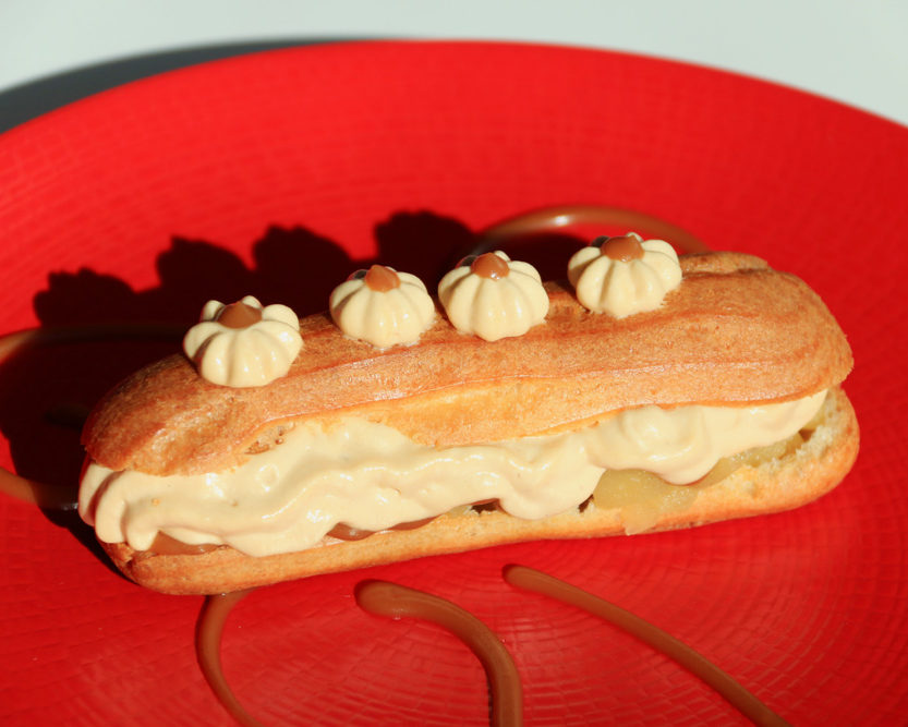 éclair pomme caramel